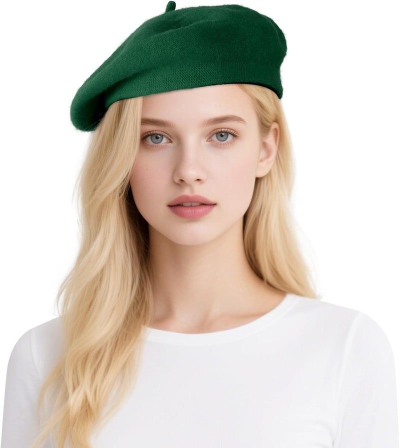 mifengda Classic Beret Hats for Women French Beret Hats Painter Artist Costume Cap for Women Girls Men Kids - Image 1